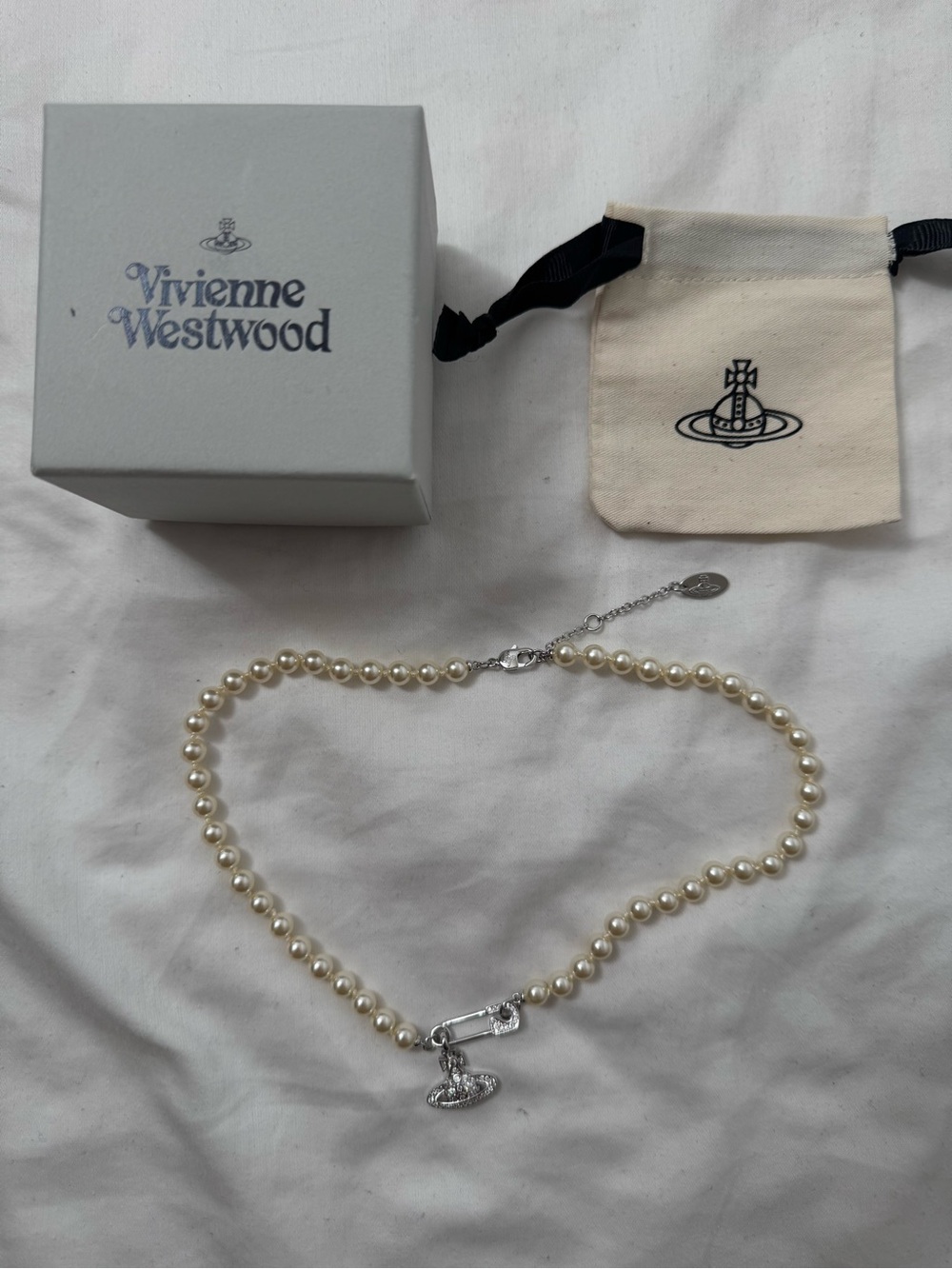 Lucrece Pearl Necklace Vivienne Westwood Silver